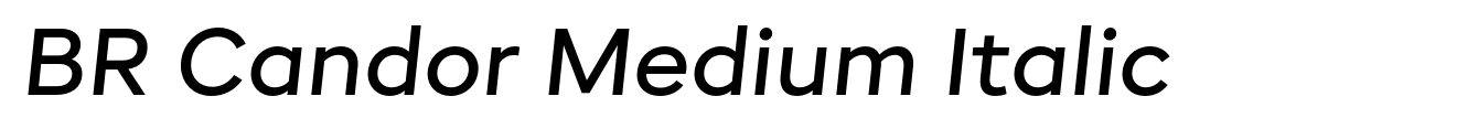 BR Candor Medium Italic